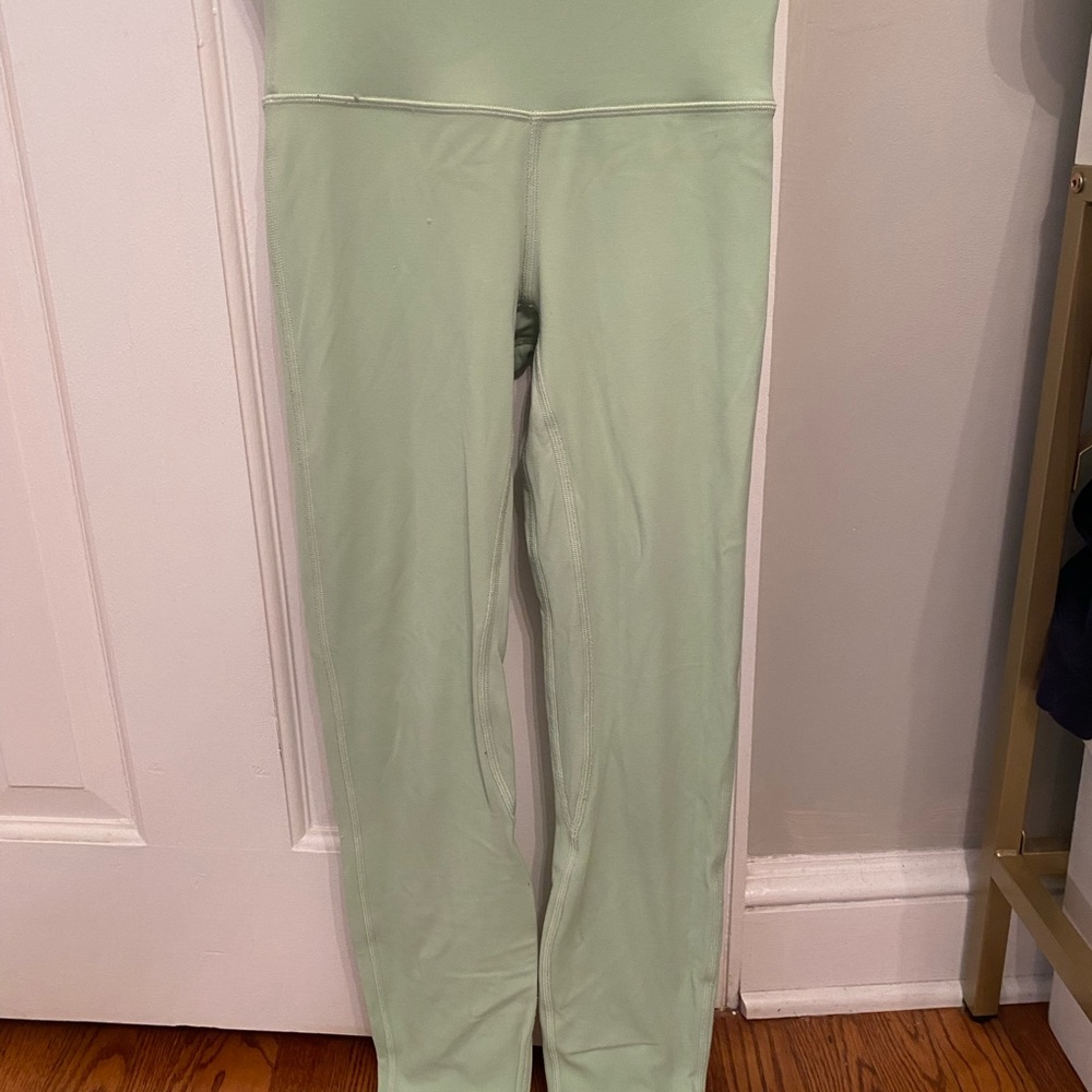 creamy mint lined Lululemon athletica align leggings size 2, price negotiable